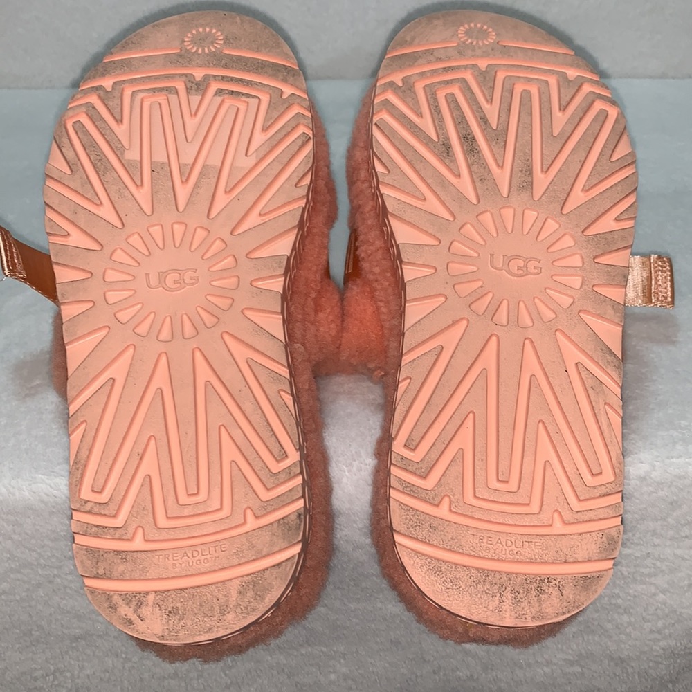 UGG FLUFFITA SLIDE BEVERLY PINK women’s size 9 - Picture 8 of 9